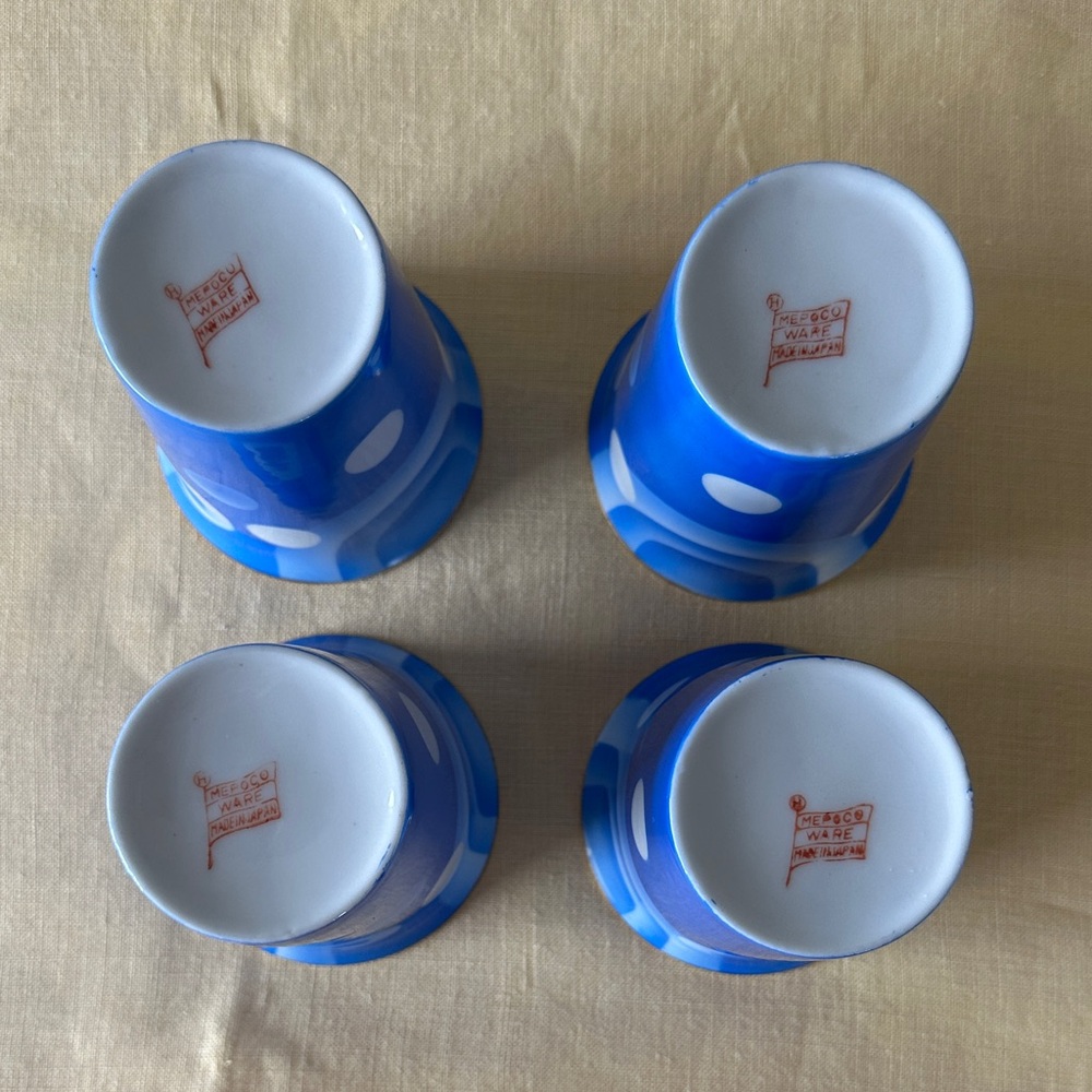 Mepoco Ware Japan Blue and White Cups - Picture 7 of 9